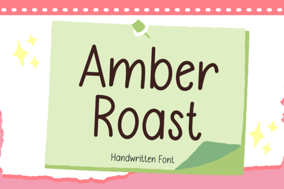 Amber Roast: A Handwritten Font for Authentic Brand Storytelling