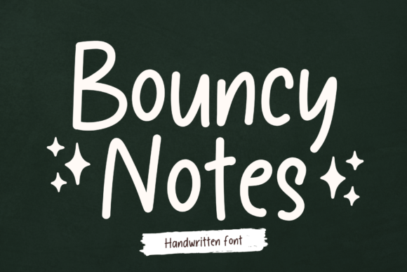 Bouncy Notes: A Playful Handwritten Font for Modern Web Design