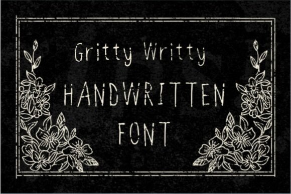 Gritty Writty: A Raw Script Font for Editorial Design