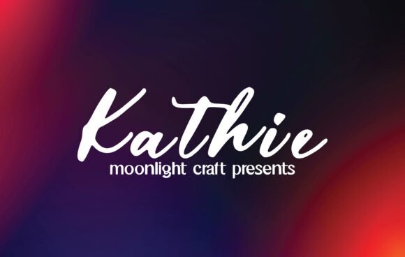 Kathie Font: A Handwritten Typeface for Strong Brand Identity
