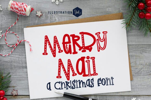 Merry Mail: The Whimsical Serif Typeface for Seasonal Handmade Goods