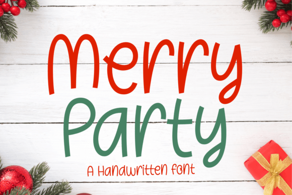Merry Party Typeface: A Playful Script for Digital Branding