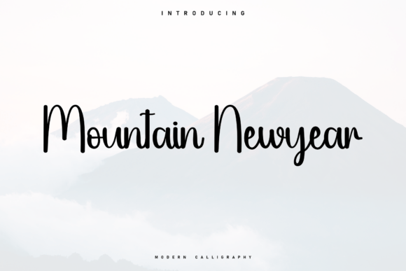 Mountain Newyear: A Sweet Handwritten Font for Cozy Crafts