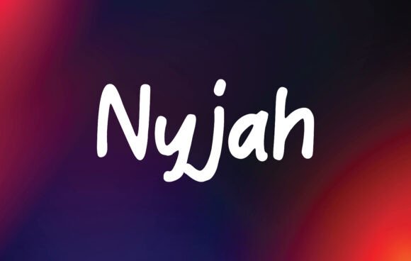Nyjah: A Handwritten Font for Polished Brand Identity