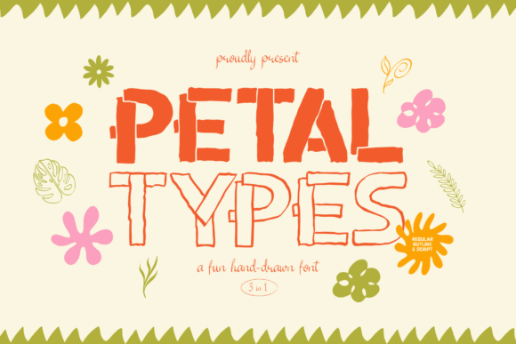 Petal Types: A Script Font with Delicate Charm