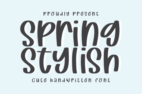 Spring Stylish Font: A Playful Typeface for Spring Creations