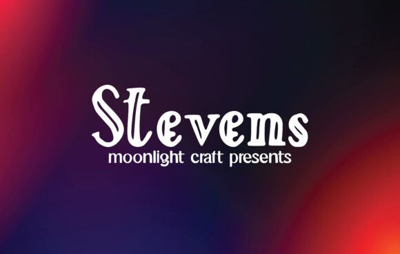 Stevens Font: A Beautiful Handwritten Typeface for Craft Creations
