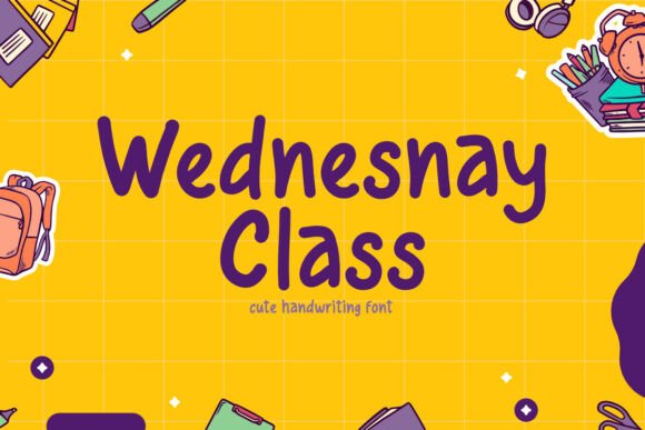 Wednesnay Class: A Playful Script Handwritten Font for Modern Web Design