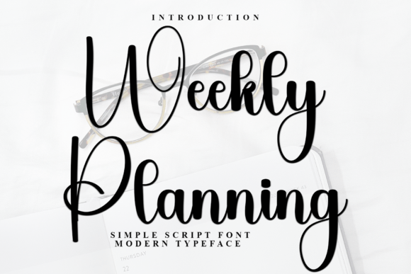 Weekly Planning Font: A Friendly Typeface for Campaign Creatives
